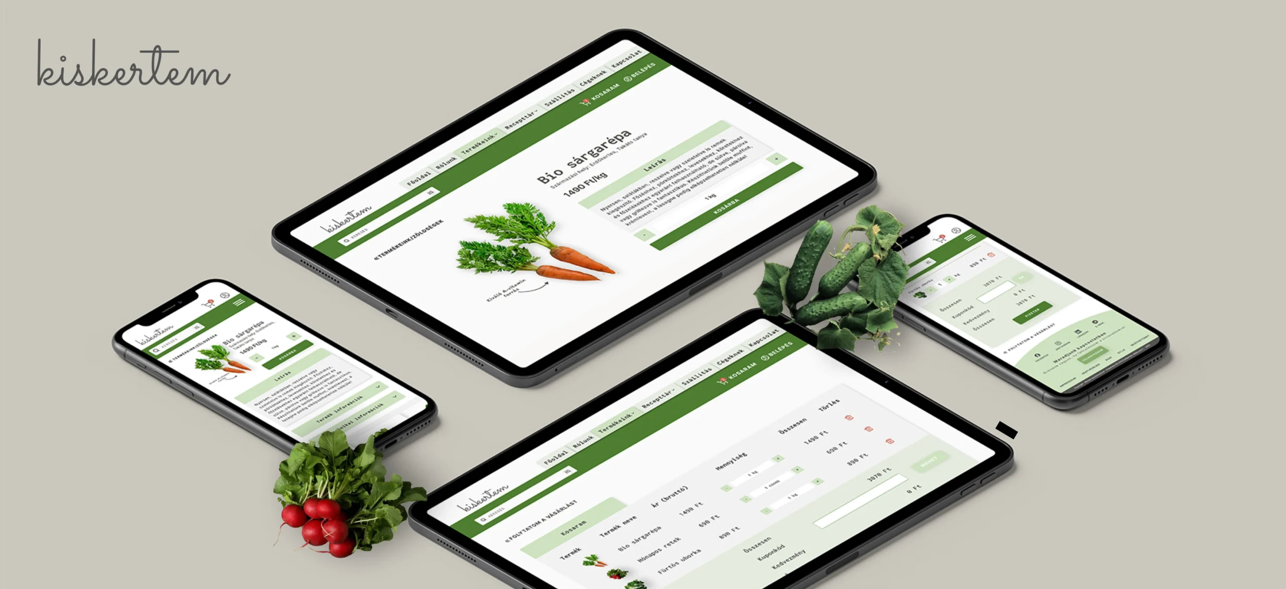 Kiskertem webshop